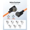 30 Amp 100 Feet RV Extension Cord, 125V 2500W, Heavy Duty 10/3 Gauge STW RV Power Cord, NEMA TT-30P to NEMA TT-30R, with Power Indicator