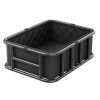Rear Bike Basket, Medium Bicycle Basket with Cargo Net, Liner & Waterproof Cover, Heavy Duty Bike Back Basket for Adult Women/Men Carrying Dogs, Pets