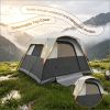 6-Person Outdoor Camping Tent Blackout Instant Cabin with Rainfly And Carrying Bag Easy Setup for Comfortable Camping Trips