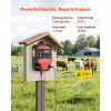 Electric Fence Charger, 10kV 3J, AC DC Electric Fence Energizer with LED Indicator, 1.86 Miles Range, Powerful Plug-in Fences Charger