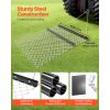 Drag Harrow, 4 x 5 ft Chain Harrow - Made from Q235 Steel, UTV Tractor Attachments for Landscape Leveling or Sod Prepping