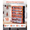 18-Drawer Storage Organizer, Plastic, Drawer Storage Cabinet for Garage Organization, Stackable Small Parts Organizer, Wall-Mounted Toolbox