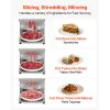 Meat Cutting Machine, 850W Commercial Slicer, 5mm Heavy Duty Stainless Steel Blade Shredder for Boneless Meat Soft Vegetables