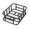 Rear Bike Basket, Medium Bicycle Basket with Cargo Net, Liner & Waterproof Cover, Heavy Duty Bike Back Basket for Adult Women/Men Carrying Dogs, Pets