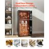 Double Door Safe Box, 3.3 Cu. Ft, Heavy Duty Home Safe with Electronic Keypad, Anti-Theft, Digital Safety Lock Box with Key, Drop Slot, for Money