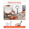 Magnetic Helping Hands Soldering Station, 2-In-1 Third Hand Soldering Tool - 3X LED Magnifying Lamp & 5 Flexible Arms, 6 PCB Holders