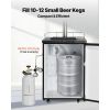 CO2 Tank, 10 lbs New Aluminum Alloy Cylinder, CO2 Air Tank with Light Spray Coating, CGA320 Valve, Handle & Adjustable Pressure