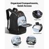 Ski Boot Bag, 55L, Snowboard Boots Travel Backpack for Men Women, with Waterproof Exterior & Bottom, Durable 1680D Oxford, Bag for Skis, Snowboard