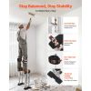 Drywall Stilts, 16.1–24.1 in Adjustable Aluminum Painter Stilts, 228 lbs Load Capacity, Non-Slip Rubber Feet, Dual Spring Shock Absorption