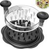 10" Pro Chicken Shredder Tool Twist Large for Kitchen, BPA-Free Food-Safe Meat Grinder