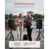 Professional PA System, 800W Powered, Sound System Set with 6 Channel Mixer, Dual Speakers, Wireless Bluetooth, Microphone, Compact Stands