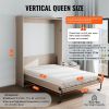 Murphy Bed Kit, Full Size, Vertical Deluxe DIY Wall Bed Mechanical Hardware Kit, Pneumatic Lever Heavy Duty Bed Frame Support