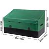VEOVR Outdoor Storage Box, 150 Gallon Waterproof PE Tarpaulin Deck Box with Galvanized Frame, All-Weather Protection & Portable, for Camping, Garden