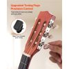 Classical Guitar, 30 Inch, Wood Classical Guitar Starter Kit for Beginners, with Nylon Strings, Gig Bag, Strap, Tuner, Extra Strings, Picks, Capo