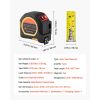 2-in-1 Laser Tape Measure, 135Ft Rechargeable Laser Measurement Tool & 16Ft Measuring Tape with Magnetic, 4 Modes-Length, Area, Volume, Continuous