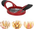 Apple Cutter, Apple Corer and Slicer - Stainless Steel Apple Corer - 4.72 Inch Apple Slicer Tool with 12 Super Sharp Blades