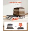 Vacuum Storage Bags, 16 Pack Space Saver Vacuum Seal Bags for Clothing, with Pump and Charging Cable, Double Zipper Seal, Thickened PA and PE