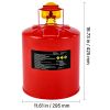 Safety Gas Can, 5 Gallon Type I Red Safety Can for Gasoline with Stainless Steel Flame Arrester, Self-Closing Lid, and PE Funnel