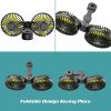 Car Fan for Rear Seat Passenger Dual Head USB Car Seat Fan for Backseat Kids, 360° Rotatable 3 Speeds Air Circulation Fans for Baby