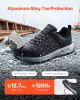 Steel Toe Shoes for Men, US Size 11.5 Wide, Men's Cushion Sport Safety Toe Athletic Work Shoe, Indestructible Safety Sneakers Lightweight