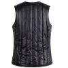Autumn Winter Cotton Padded Waistcoat Women's Short Inner Wear Sherpa Warm Vest Tank Tops; Black