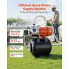 1.6 HP Shallow Well Pump with Pressure Tank, 120V 1320 GPH, Stainless Steel Irrigation Jet Pump with 5-Gal Tank, Automatic Water Booster System