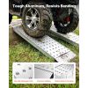 Aluminum Trailer Ramps, 2PCS 39 x 12 in, Heavy-Duty ATV Ramp Set with Anti-Slip Plates, 3000LBS Combined Capacity Loading Ramps for Motorcycles