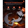 Ratcheting Cable Cutter, Spring Steel Blades with PVC-Coated Handles, Quick-Release Button
