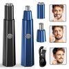 Updated Electric Shaving Nose Ear Trimmer Safe Face Care Rechargeable Nose Hair Trimmer for Men Shaving Hair Removal Razor Beard