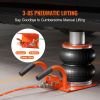 Air Jack, 3 Ton/6600 lbs, 3-8S Pneumatic Lifting Jack with Heightened Column & 6 Steel Tubes, Compact