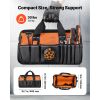 Tool Bag, 15.7 Inch, 33-Pocket Portable Tool Box Organizer Storage, Toolbox with Soft Handle, Large Zipper, Adjustable Shoulder Strap