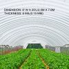 Greenhouse Film 8 x 25 ft, Greenhouse Polyethylene Film 6 Mil, Clear Greenhouse Plastic Greenhouse Plastic Film UV Resistant