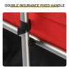 Q235 steel pipe 96*75*58cm bicycle trailer rack black and red 100kg cargo trailer with handle