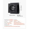 6 inch Through-The-Wall Ventilation Fan, 205 CFM Through Wall Exhaust Fan with AC Motor, Quiet Vent Easy Installation for Bathroom,Garage,Laundry Room