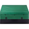 VEOVR Outdoor Storage Box, 150 Gallon Waterproof PE Tarpaulin Deck Box with Galvanized Frame, All-Weather Protection & Portable, for Camping, Garden