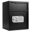 Commercial Safe with Drop Slot for Cash Deposits, Multi-Scene Safe for Office, Household & Commercial Use, Equipped with Password Lock