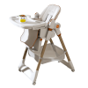 Adjustable Baby High Chair 0-6 Years – Portable Infant Feeding Seat with Safety Belt, Silent Lockable Wheels & Easy-Clean Design for Home, Dining
