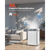52 Pints Dehumidifier for Home & Basement, Drain Hose for Commercial & Industrial Use, Smart Humidity Control, Low Noise for Large Rooms, Warehouses